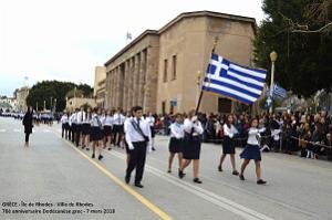 258- Rhodes- Defile Dodecanese grec